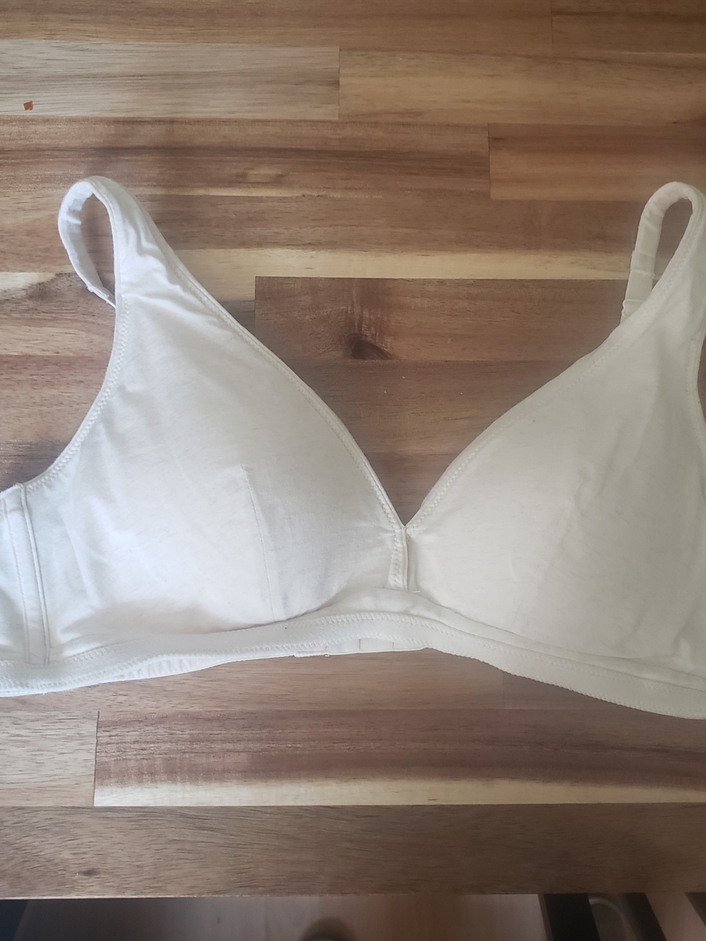 Understance Wireless Cotton Comfort Bra in Cream - Size 36B